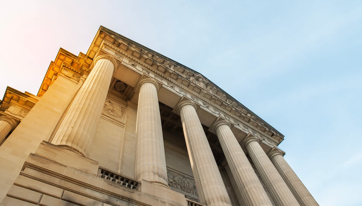 California courthouse representing legal document preparation services